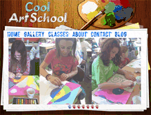 Tablet Screenshot of coolartschool.com